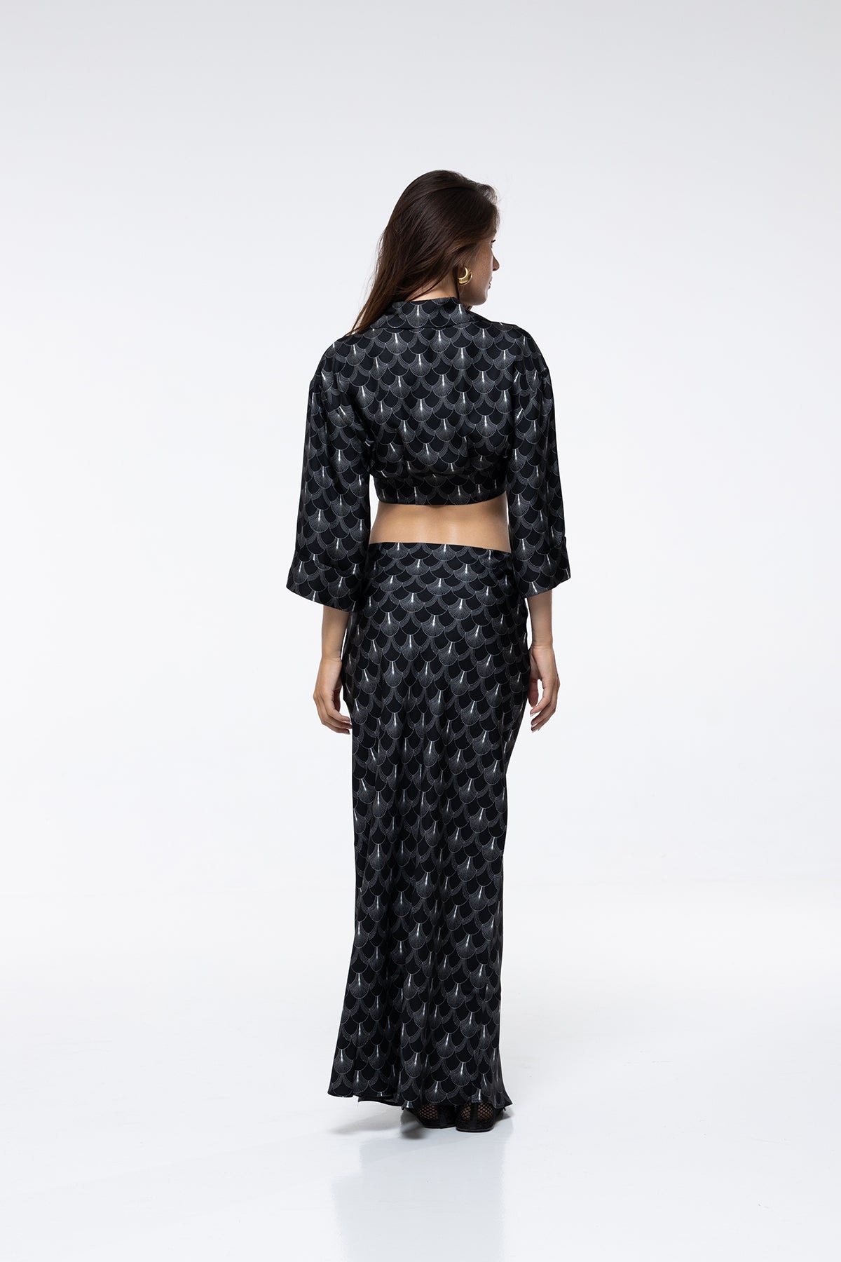 Talia Skirt - Black Peacock