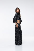 Talia Skirt - Black Peacock