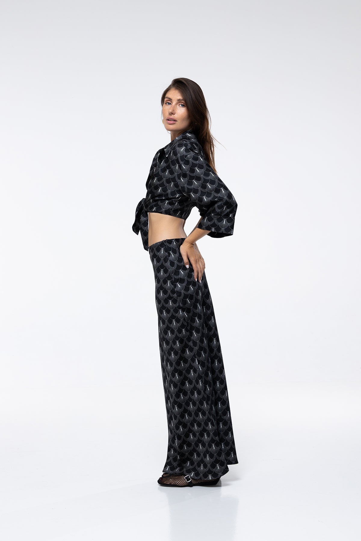 Talia Skirt - Black Peacock