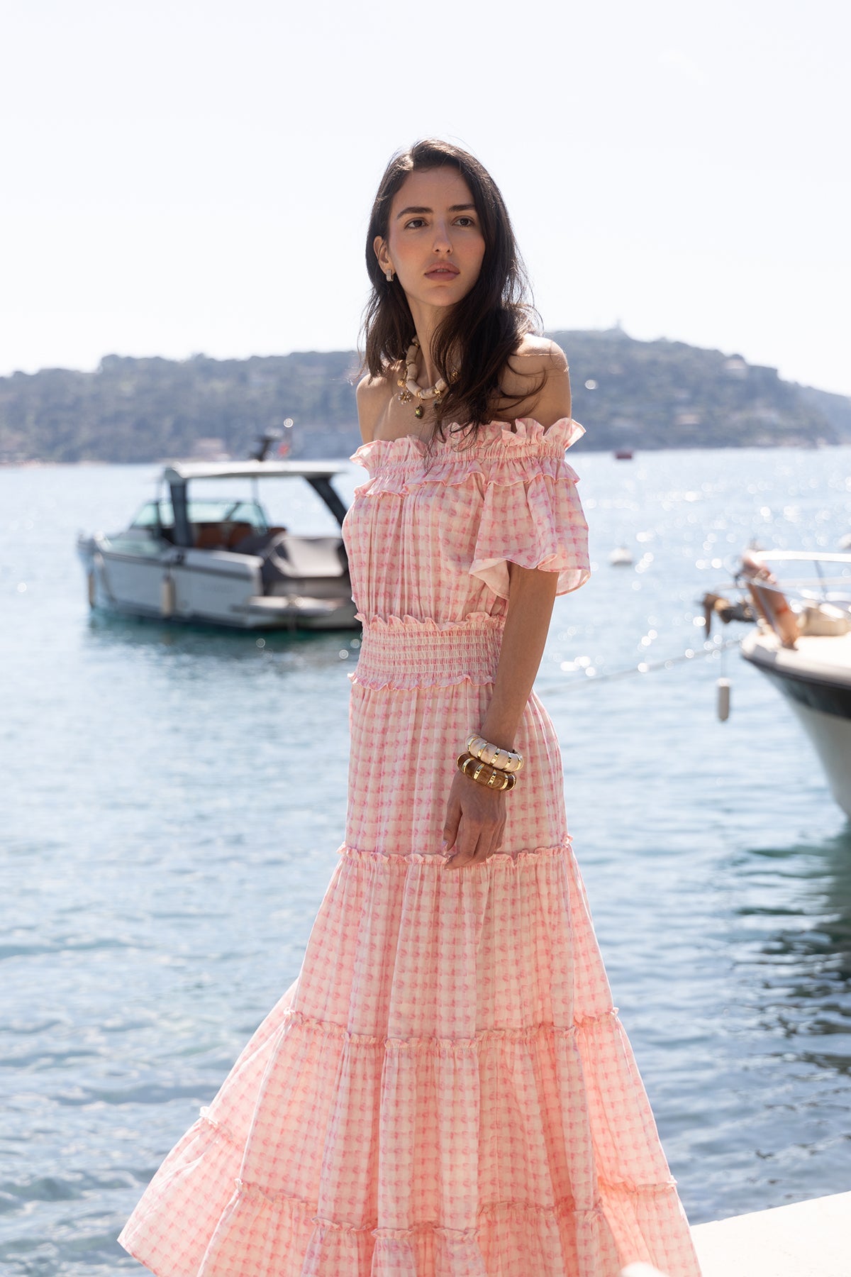 Sandy Dress - Pink Vichy