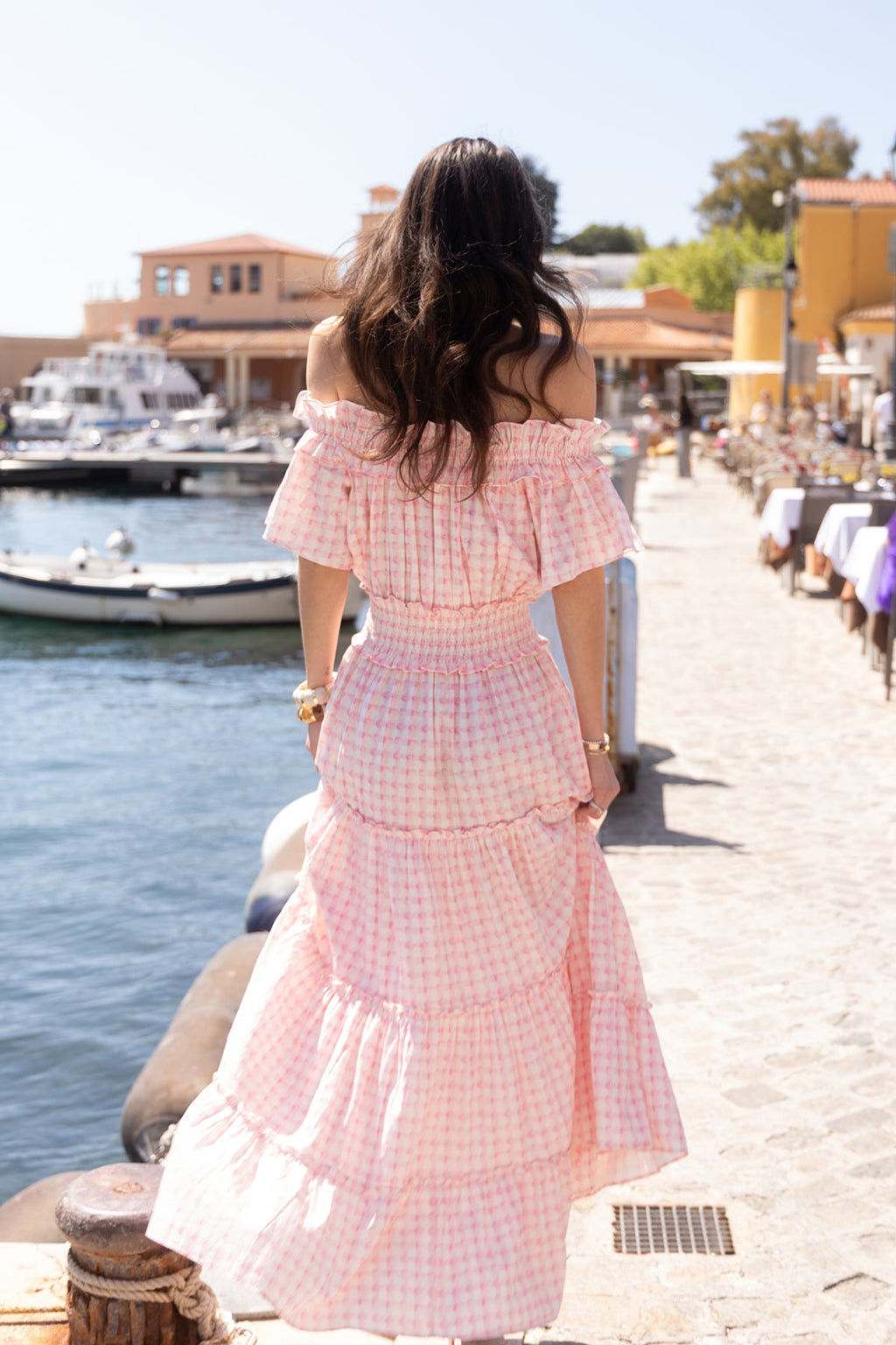 Sandy Dress - Pink Vichy