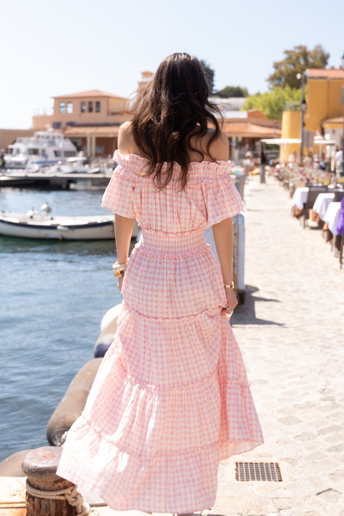 Sandy Dress - Pink Vichy