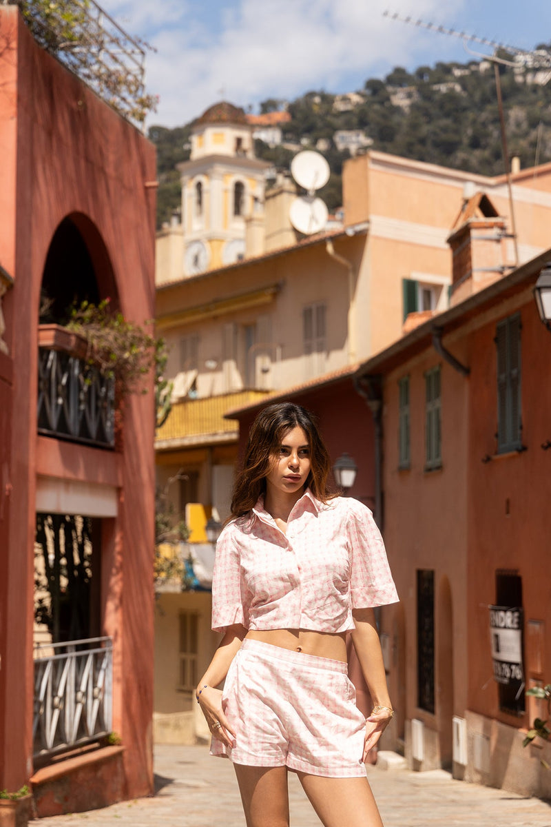 Chemise Aileen - Pink Vichy