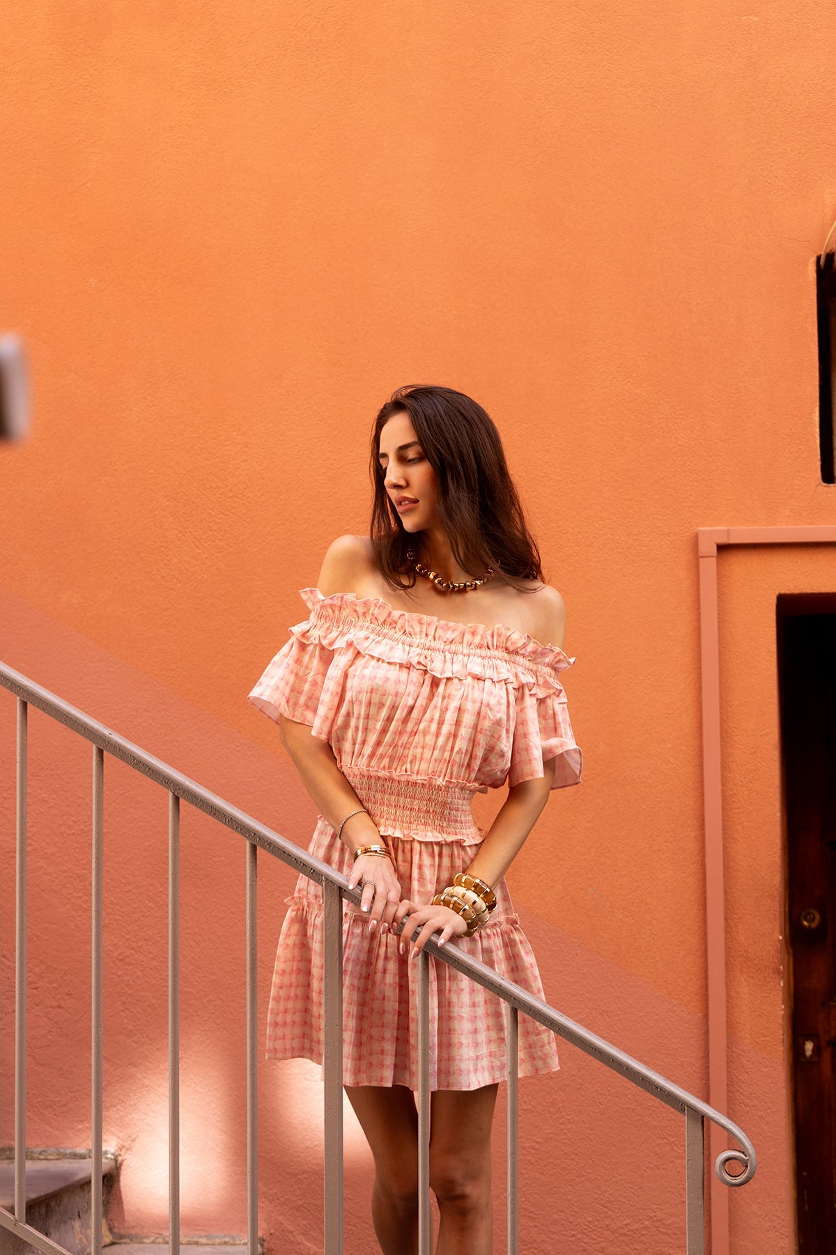 Virginia Dress - Pink Vichy
