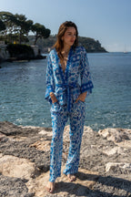 Dalia Kimono - Aztec Blue