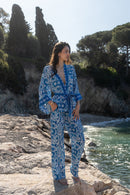 Pantalon Kenza - Bleu Aztec