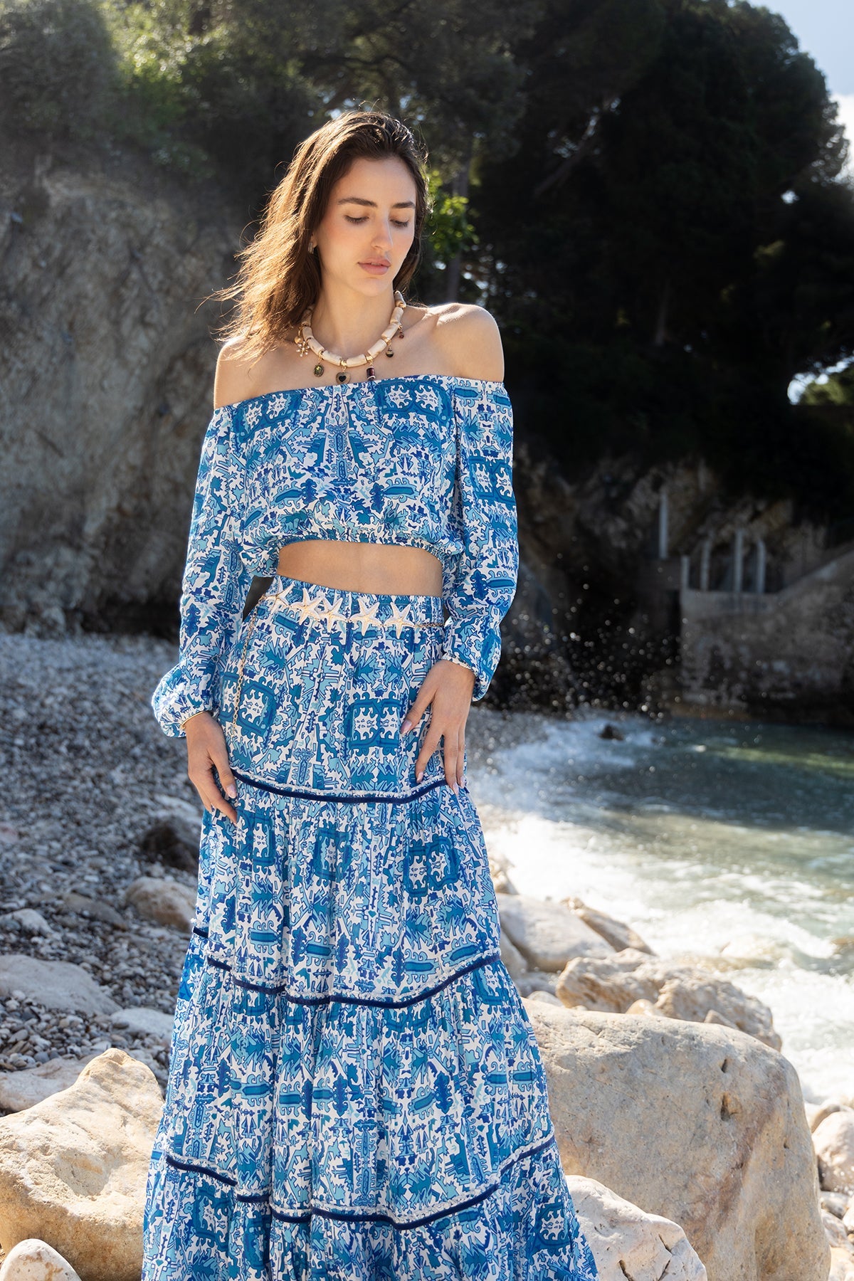 Joana Top - Aztec Blue