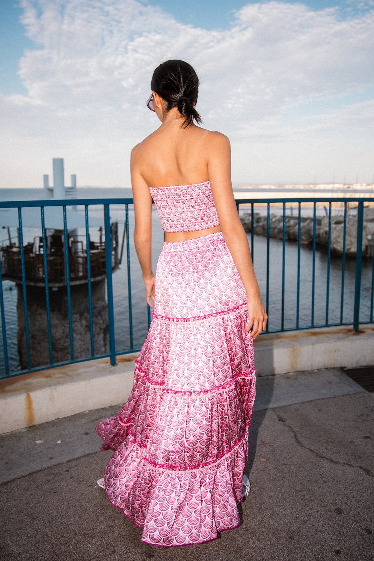 Marine Petticoat Skirt - Rose Peacock