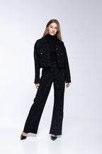 Scarlett Jeans - Black Rhinestones
