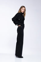 Scarlett Jeans - Black Rhinestones