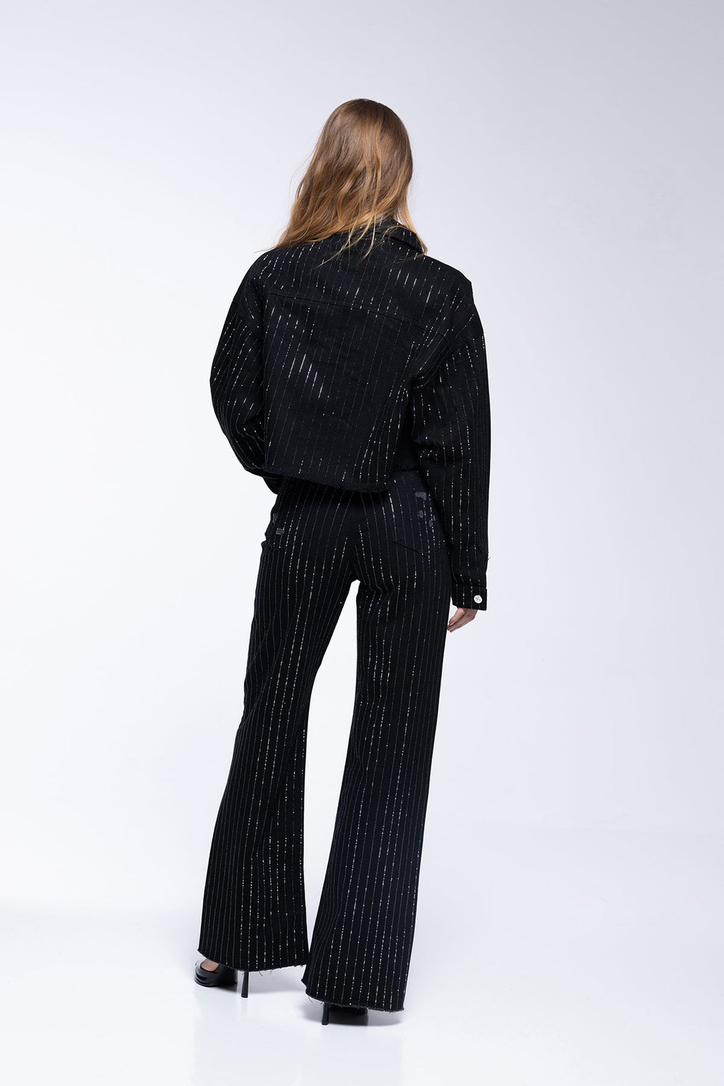 Scarlett Jeans - Black Rhinestones