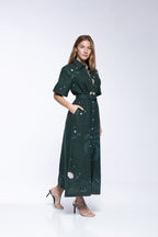 Vestido Chiara - Khaki Palm Tree