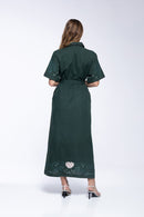 Robe Chiara - Khaki Palm Tree