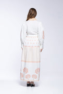 Robe Carmela - Ivory Palm Tree