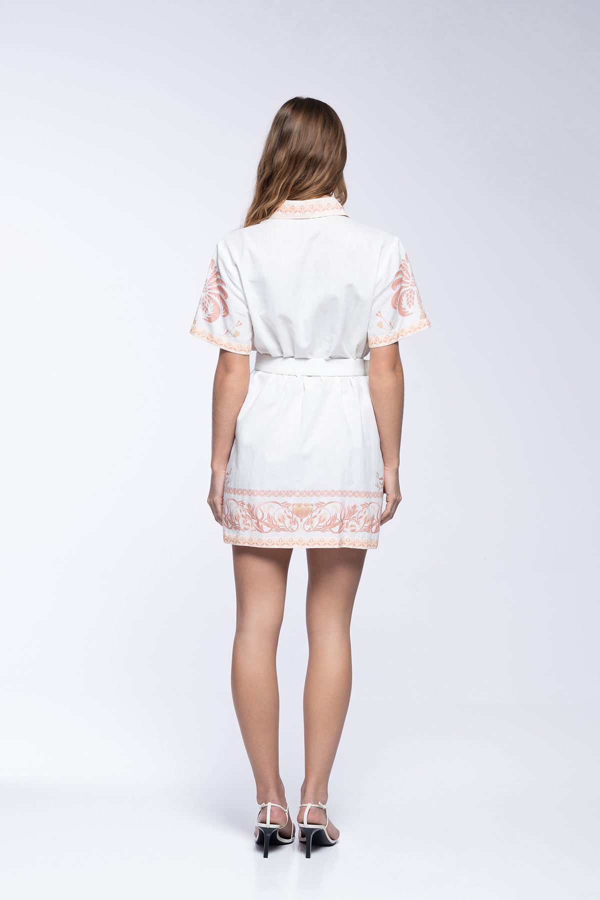 Vestido Alina - Ivory Palm Tree