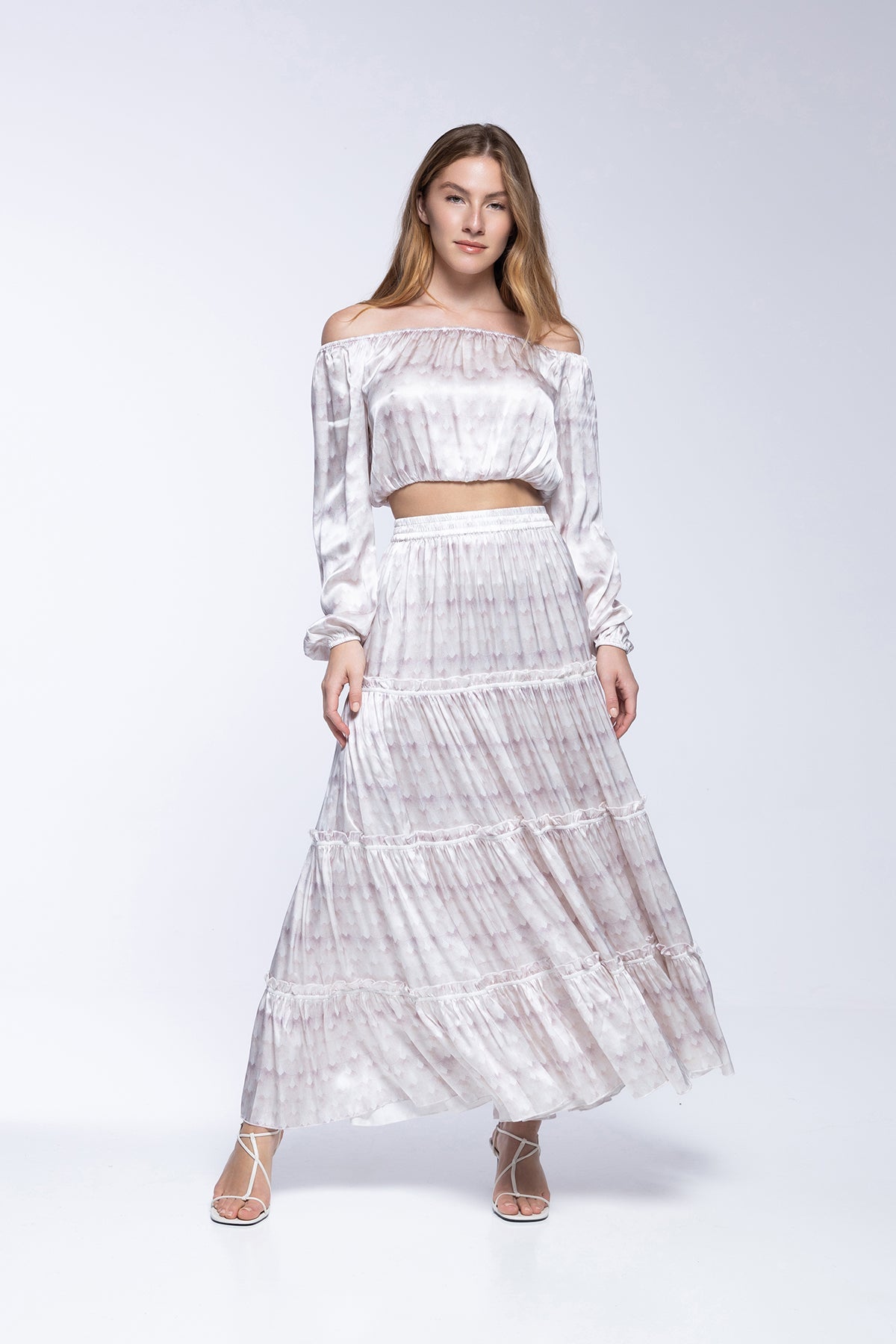 Top Joana - Pavo Real Blanco