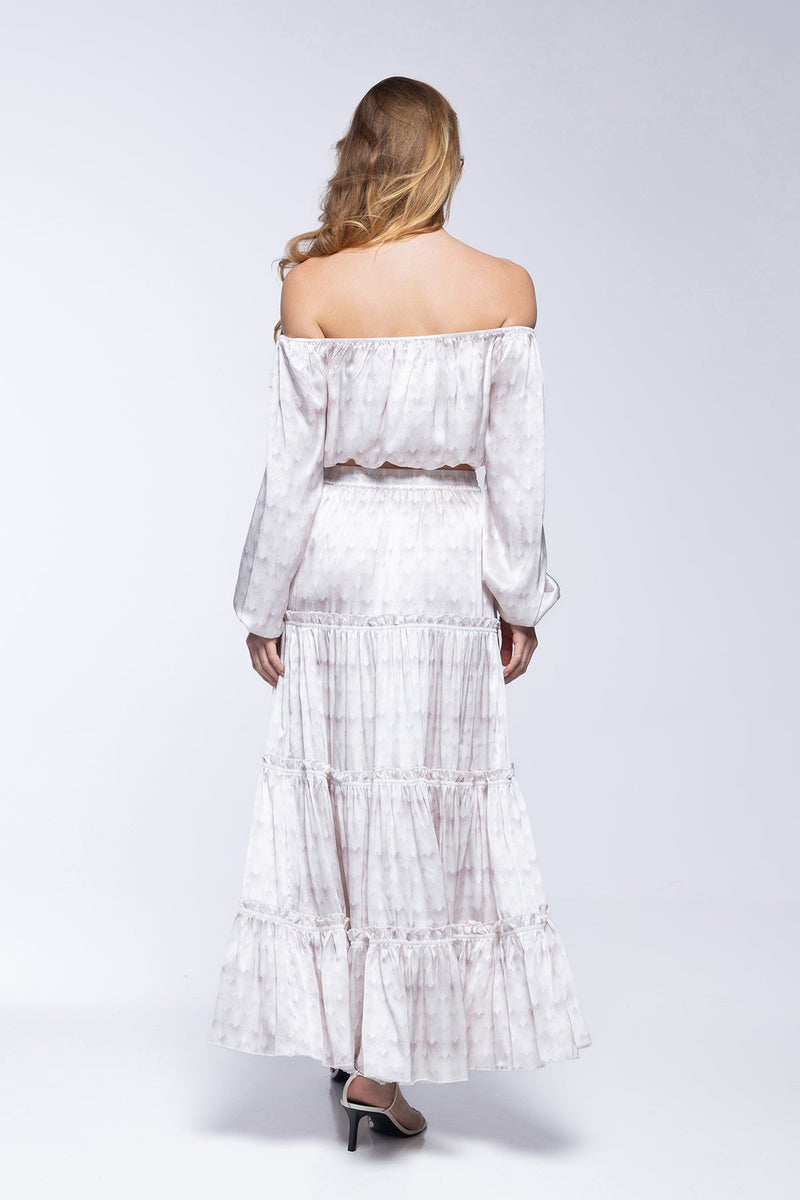 Top Joana - White Peacock