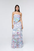Falda Thea - Paisley Floral Patch