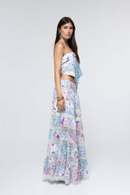 Falda Thea - Paisley Floral Patch