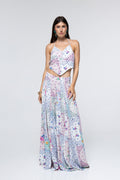 Falda Grace - Parche floral de Paisley
