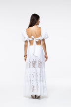 Alissa Skirt - White Embroidery