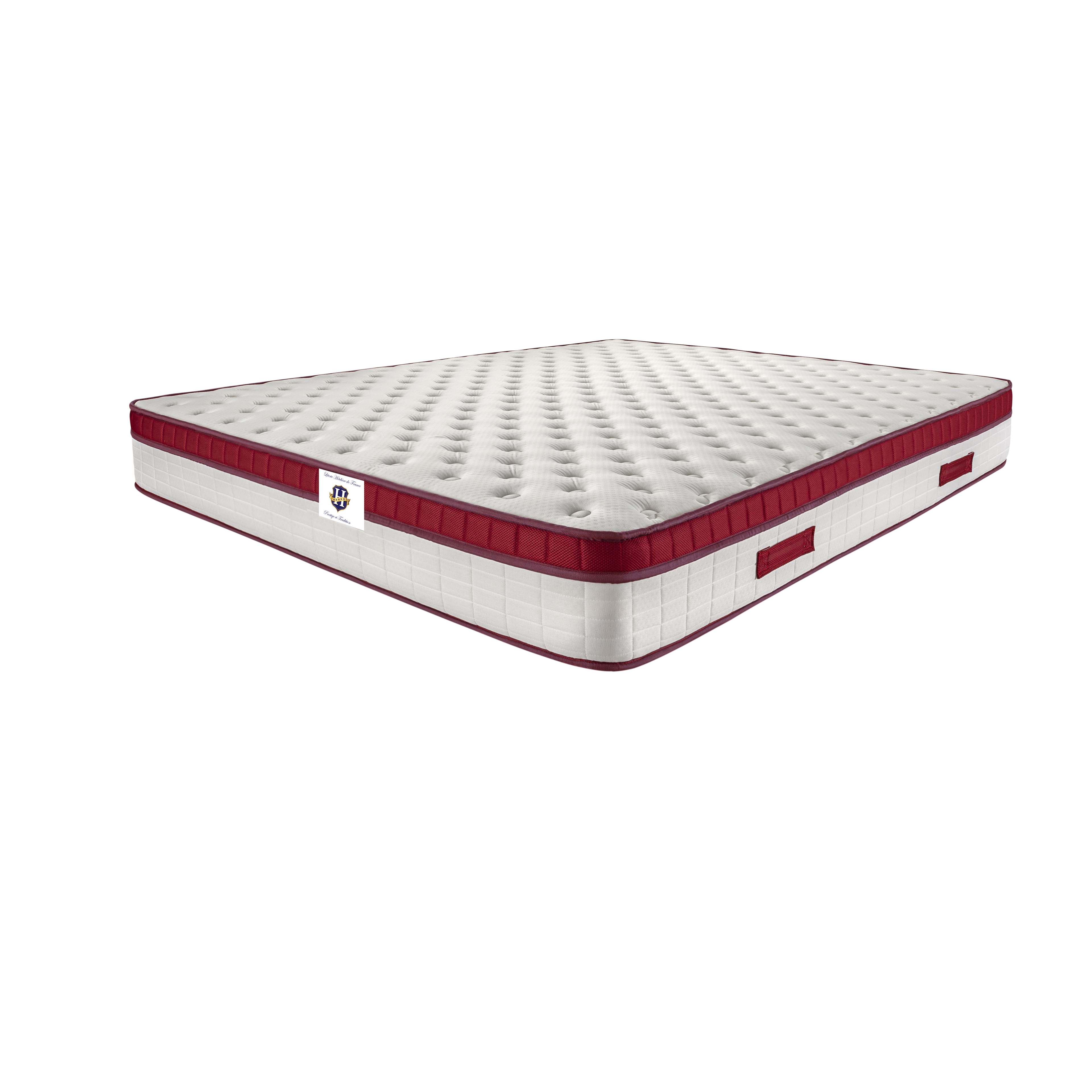 Castelnaud - Mattress - White/Bordeaux