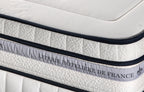 Chambourcy - Ensemble Matelas + Sommier - Blanc/Noir