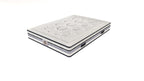 Chambourcy - Ensemble Matelas + Sommier - Blanc/Noir