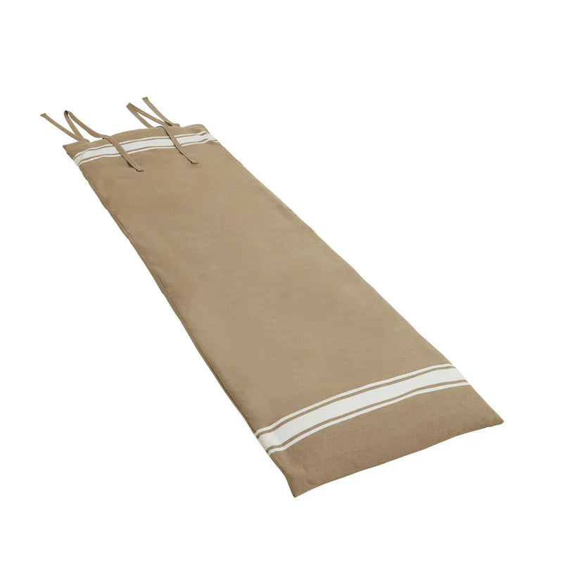 Sun lounger mattress Taupe - 190 x 60 cm | Sun lounger mattress