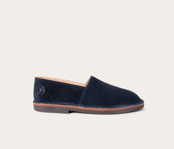 Mocassins Maurice - Blauw velours - Unisex