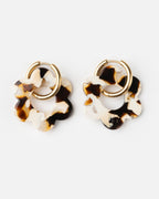 Boucles D'Oreilles Maxi Fleurette - Latte