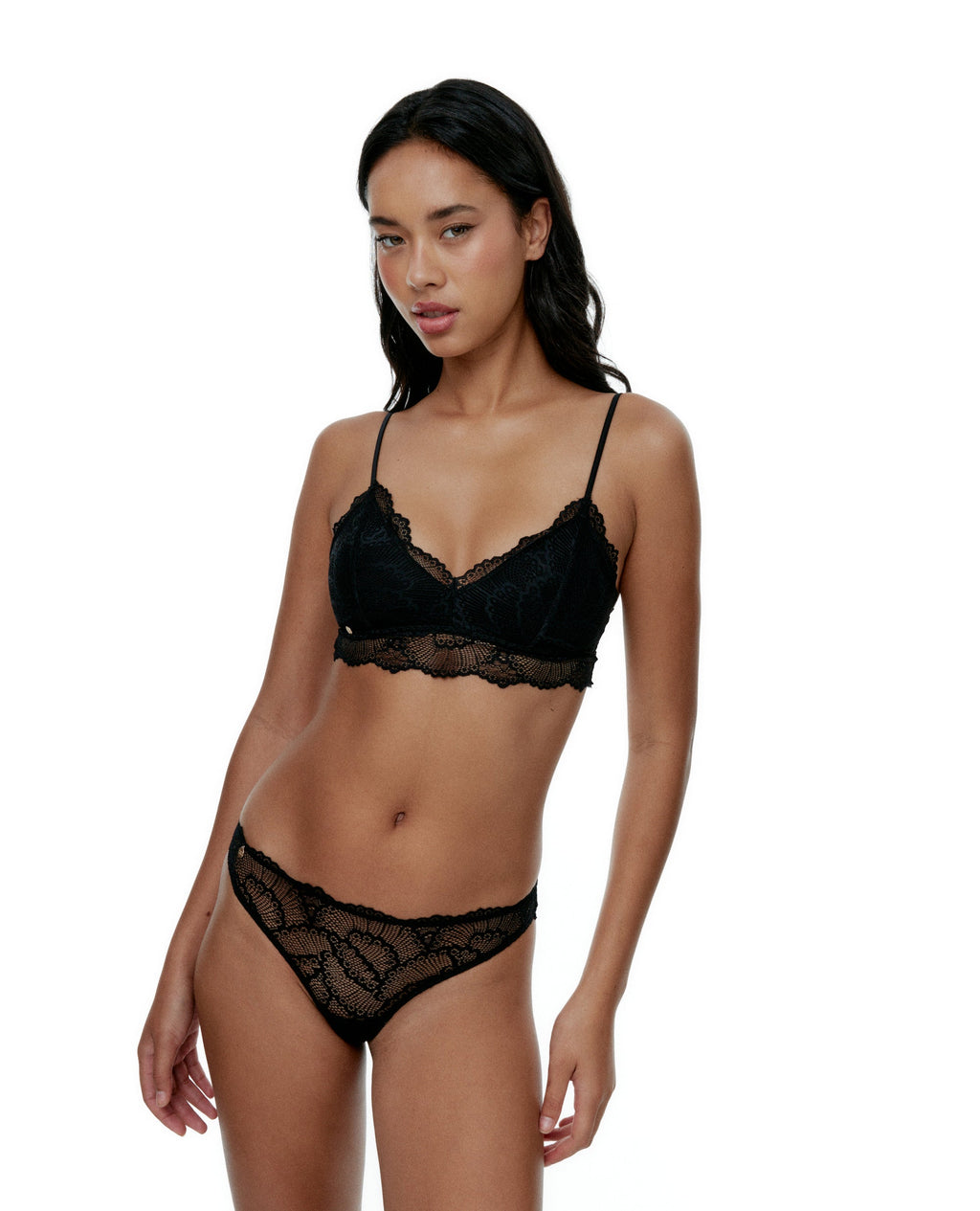 Maze Brazilian Briefs - Black