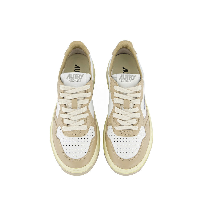 Autry - Sneakers Medalist - Leat/Leat Wht/Wht Pep - Femme