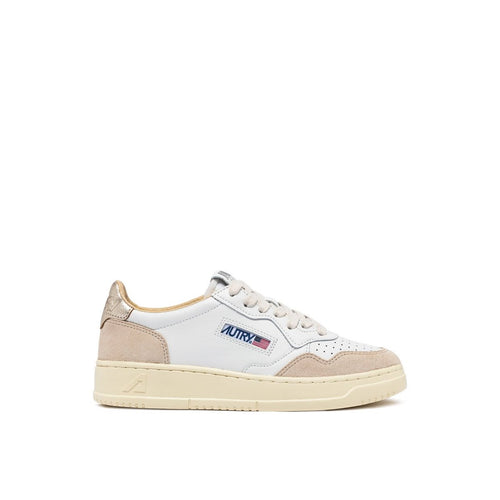 Autry - Sneakers Medalist - Leat/Suede Wht/Gold - Femme