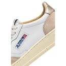 Autry - Sneakers Medalist - Leat/Suede Wht/Gold - Femme