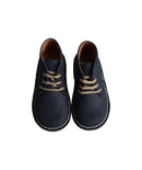 Boys' Lace-Up Derby Shoes Médéric - Navy Blue Nubuck - Boys