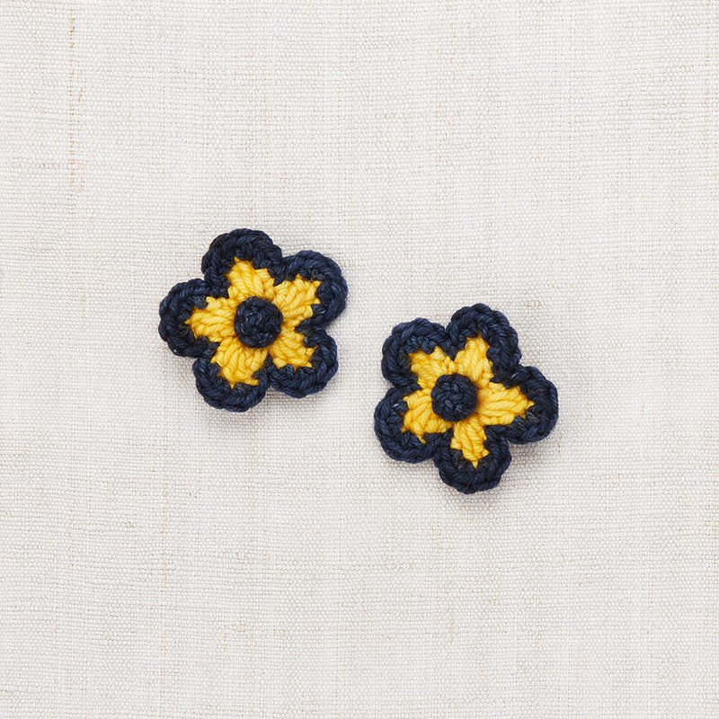 Duo of Flower ink barrettes - Misha & Puff selection available on www.amaetc.com, eco-friendly concept store for children