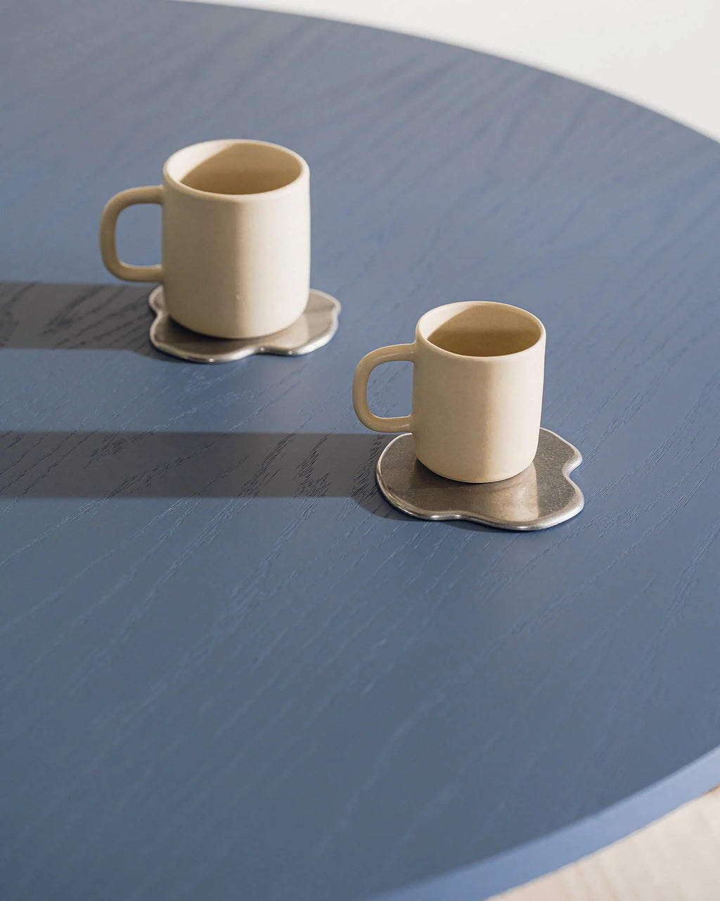 Meko Table - Small - Frosty Blue Top/Piazza Beige Legs