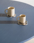 Meko Table - Small - Frosty Blue Top/Piazza Beige Legs