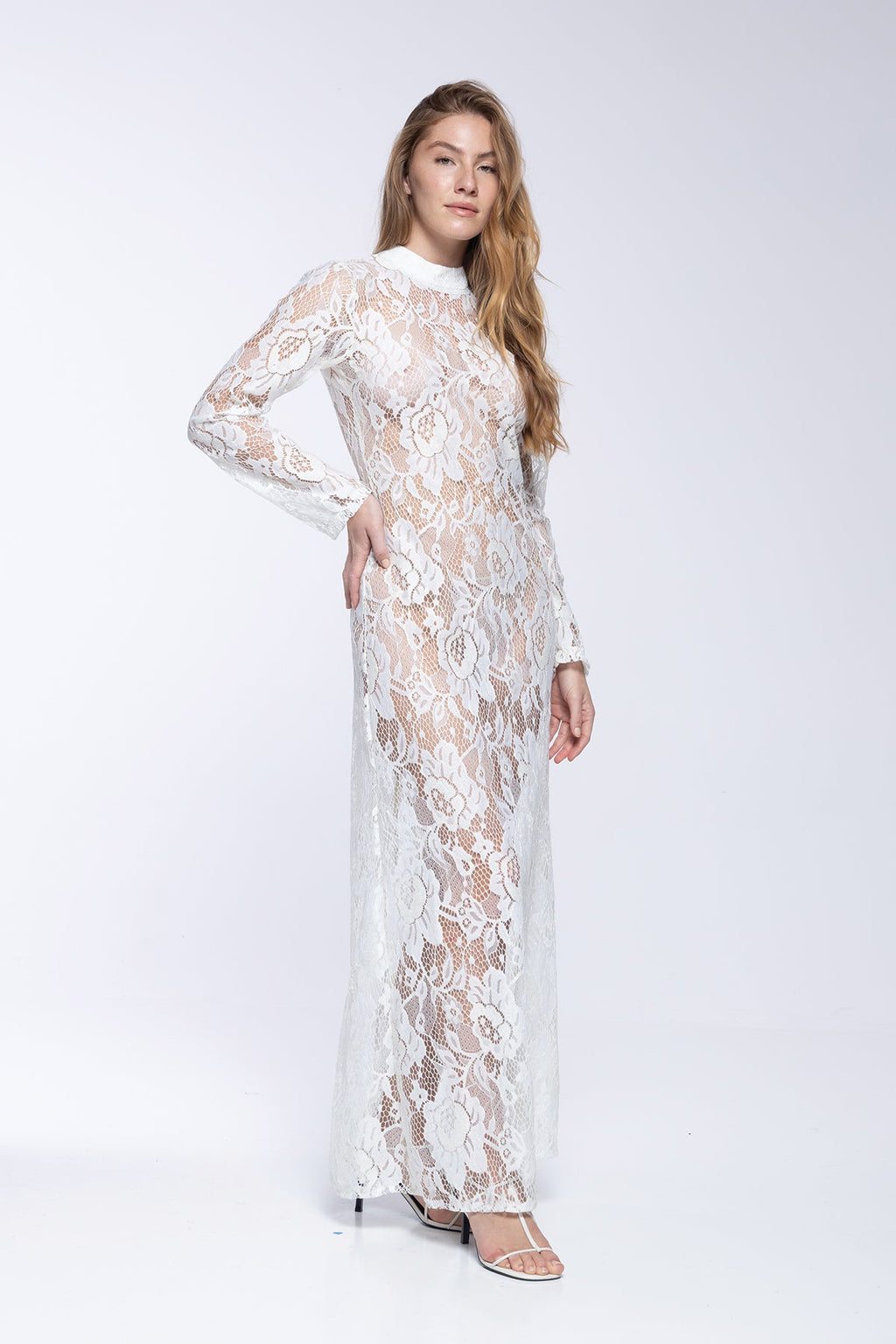 Meli Dress - White Laces