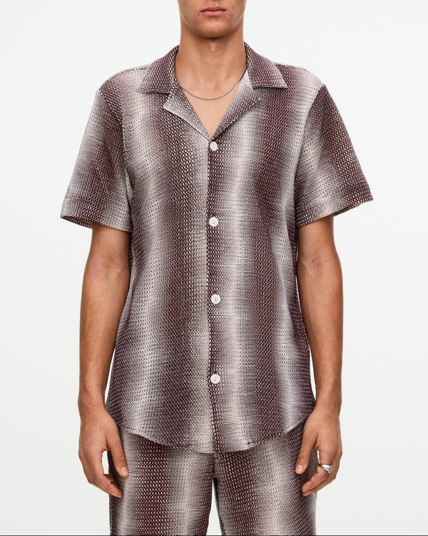 Chemise Merlot Echo Cuba Net - Rouge