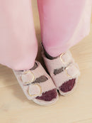 Pantuflas Galia De Piel De Oveja Rosado