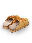 Zuecos Ambra de piel velour Tabanca