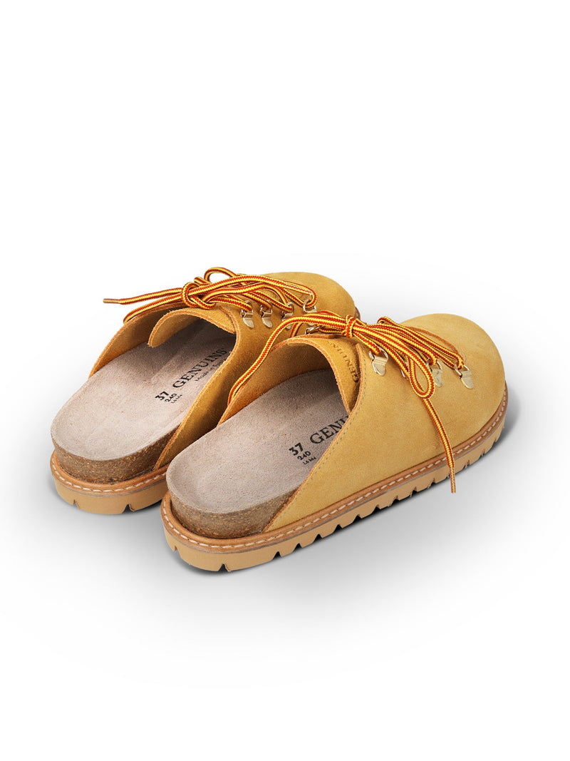 Zuecos Ambra de piel velour Tabanca