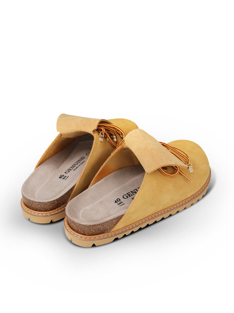 Zuecos tipo pinza de cuero Ambra Velour