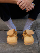 Zuecos tipo pinza de cuero Ambra Velour