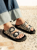 Sandalias Galia Veganas Serpiente Arena