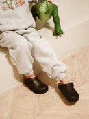 Zuecos Shetland Piel Engrasada Negro