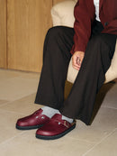 Sabots Riva Vegan Studs Burgundy