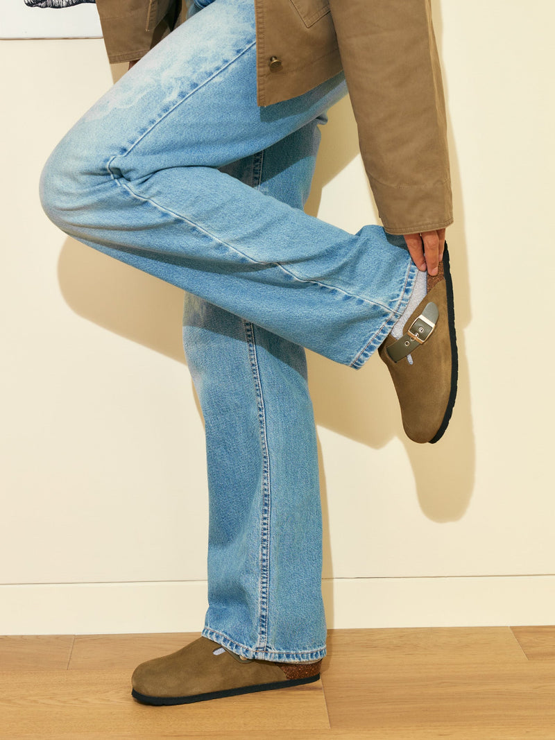 Zuecos Riva Velour Caqui